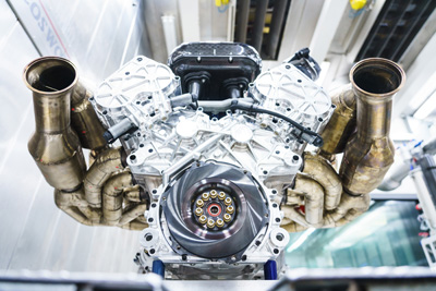 Cosworth designed naturally aspirated 6.5 Litre 65° V12